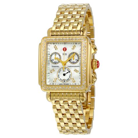 replica michele watches pinterest|michele gold watch with diamonds.